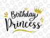 Birthday Princess Svg, Birthday Girl Svg, Birthday svg and png instant download, Girl's birthday SVG for Cricut and Silhouette