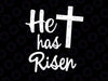 He has Risen Svg, Jesus Christian Happy Easter Cross Religious svg, Easter Svg, Christian Svg, Distressed Cross Svg, Jesus Easter Svg File