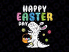 Eggs Basket Bunny T Rex Dinosaur Svg, Happy Easter Day Svg, Happy Dinosaur Easter Svg, Funny Easter Day Svg, Dino Lover Svg For Cut or Print