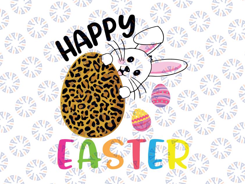 Easter Leopard Bunny Rabbit Png, Easter Png, Leopard Easter bunny Png, Happy Easter Png File