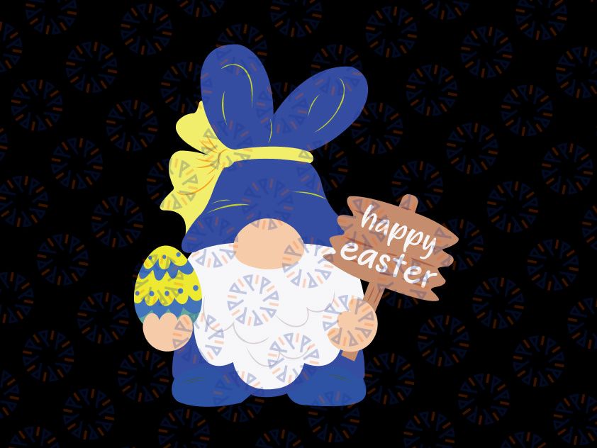Happy Easter Day gnome Hunt Eggs Svg, Easter Gnomes SVG, Happy Easter, Bunny ears svg, Easter eggs Instant Digital Download, Cut File, Svg Dxf Png