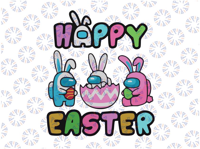 Happy Easter, Easter Game svg, Happy easter Game svg, Easter svg for cricut, silhouette cut file, Png Game Bunny
