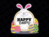 Happy Easter SVG Bunny Ears Cut File,Bunny Rabbit Feet, Easter Bunny SVG, Easter Shirt, Easter Bunny, Bunny Ears Svg