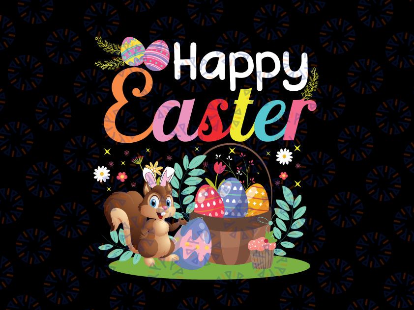 Beaver Bunny Egg Hunting Png, Funny Beaver Happy Easter Png, Funny Easter, Kids Easter Png