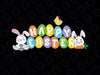 Happy Easter Eggs svg, Easter svg, Easter Bunny Eggs With Bunny Rabbits Svg, Cricut, Silhouette cut file