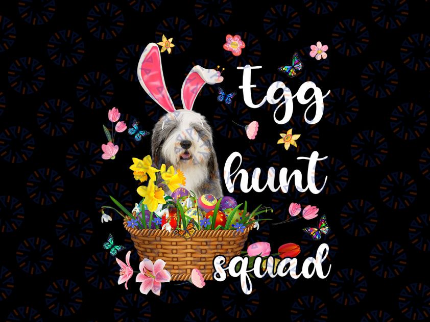 Old English Sheepdog Png, Happy Easter Day Colorful Egg Hunt Png, Happy Easter Day Colorful Egg Hunt Png, Bunny Ear Eggs Png Sublimation Designs