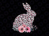 Easter Day Cute Bunny Rabbit Leopard Flower PNG, Happy Easter Bunny Rabbit Png Leopard Cheetah, Stripes Clip Art Sublimation Design