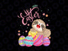 Happy Easter sloth with Egg Hunting Png, Cute Animal Png, Cute Easter Sloths Clipart