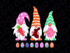 3 Easter Gnomes Png, Pastel Spring Bunny Png, Easter Bunny Gnomes PNG Easter Gnome Bunny Eggs Basket Shirt Sublimation Design Digital