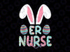 Cute Easter ER Nurse Png, RN Bunny Ears Happy Easter Png, Easter Nurse PNG, Instant Download nurse Bunny sublimation, Nurse design