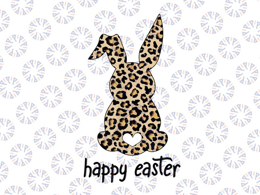 Cute Bunny Wearing GlassesPng, Leopard Happy Easter Day 2022 Png, Happy Easter Bunny Rabbit, Leopard Cheetah, Clip Art Sublimation Design
