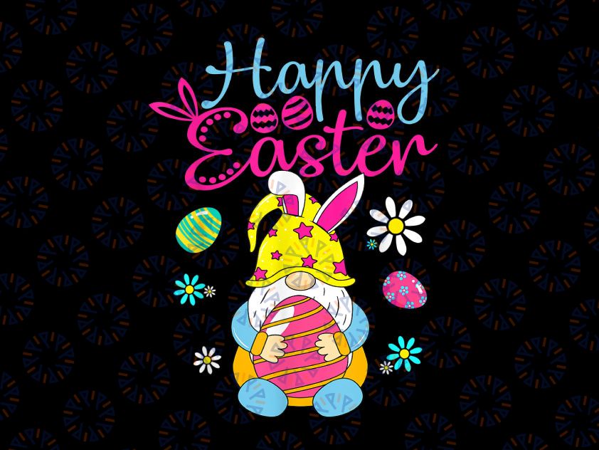 Happy Easter Day Png, Bunny Spring Gnome Png, Easter Egg Hunting Png, Easter Gnome Png, Gnome Png, Easter Day Png, Gift For Easter Day