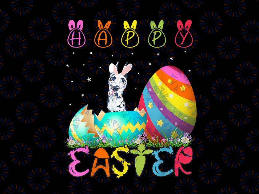Easter Day Great Dane Dog PNG, Happy Easter Sublimation digital file.