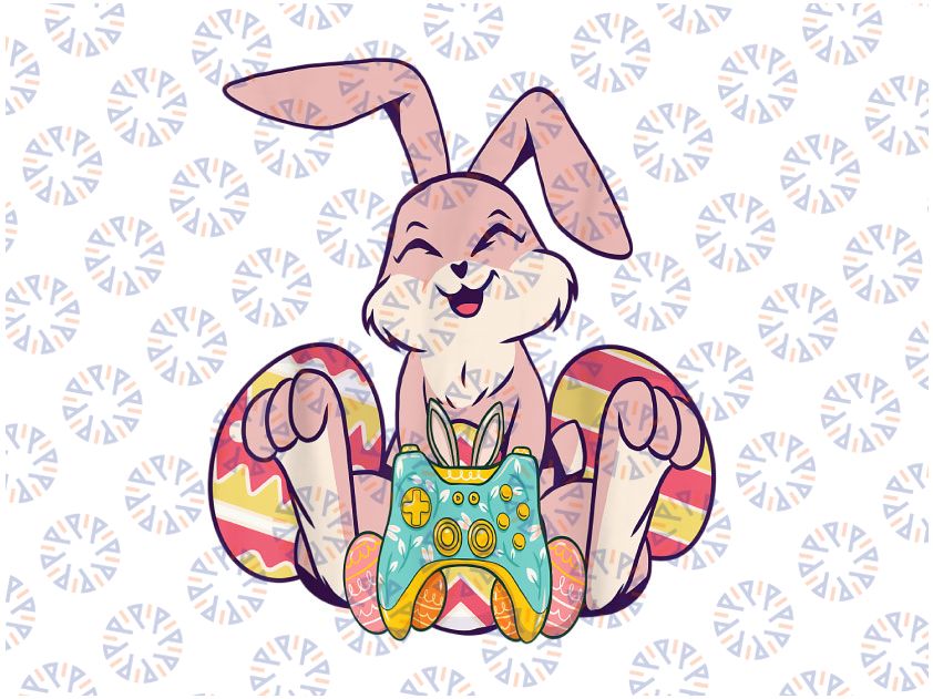 Happy Easter Joystick Bunny Ear Png, funny Gaming Kids Boys Png, Easter Bunny Gaming Png, Happy Easter Png, Easter Bunny Png