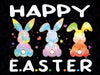 Happy Easter Cute Bunny Family Matching Easter 2023 Png, Animal pastel Png, Watercolor Bunny Png, Digital Download