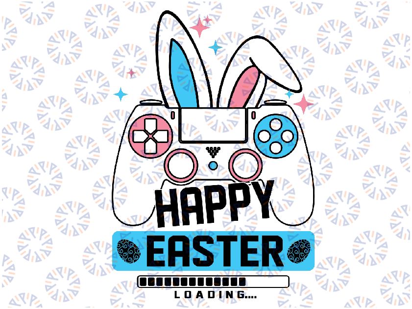 Happy Easter Svg, Easter Gamer Svg, Boy Easter Shirt, Easter Bunny Svg, Cute Bunny Svg, kids Easter Svg, Bunny Boy Svg, Digital Download