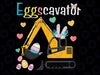 Construction Excavator Easter Day Egg Hunt for Boys Png, Construction Excavator Easter Day Png, Easter Egg Hunt, Digital Download