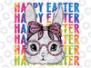 Tie Dye Cute Bunny Rabbit Face Glasses Girl Happy Easter Day Png, Bunny Easter png, Easter Day png, Rabbit Tie Dye Glasses png, Digital File