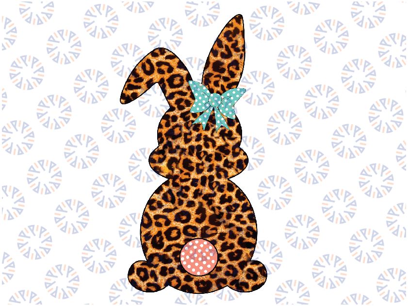 Leopard Bunny Cute Rabbit Happy Easter Day Png, Leopard Bunny Png, Happy Easter Day Png, Digital Download