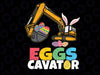 EggsCavator Happy Easter Funny Excavator Hunting Egg Svg, Egg funny Construction Bunny Svg, Eggs-cavator Png, Easter Bunny, Digital Download