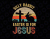 Silly Rabbit Easter Is For Je-sus Chris-ti-an Religious Svg, Christian Retro Vintage Png, Happy Easter, Digital Download