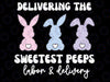 Delivering The Sweetest Bunnies Labor Delivery Nurse Easter Svg, The Sweetest Peeps Svg, Easter Peeps Png, Easter Bunny Png, Digital Download