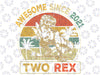 Kids Two Rex 2nd Birthday Third Dinosaur 2 Year Old Svg png, Two Rex Birthday Svg, Awesome Since 2021, Easter Day Png, Digital Download