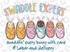 Swaddle Expert Easter Bunny Labor And Delivery Nurse Nicu Png, Nicu MBU Postpartum L&D Nurse Png, Easter Day, Digital Download