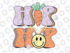 Retro Groovy Easter Day Hip Hop Cute Rabbit Bunny Carrot Svg, Hip Hop Smiley Svg, Easter Retro Carot Svg, Easter Day, Digital Download