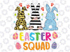 Easter Squad Leopard Png, Happy Easter Day Bunny Rabbit Eggs Png, Leopard Bunny Design, Easter sublimation, Retro Easter png