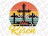 He Is Risen Png, Easter Je-sus Svg, Retro Easter Ch-ris-tian Svg, Easter Day, Digital Download