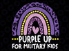 Purple Rainbow Military Child Png, Purple Up Easter Png, Military Bunny, Easter Day, Digital download