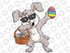 Dabbing Rabbit Easter Day Eggs Funny Png, Dabbing Rabbit Easter Png Digital File, Kids Easter Png, Dabbing Bunny Easter, Eggs Dab Easter Day Png