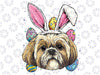 Shih Tzu Easter Bunny Dog Pet Owner Breeder Animal Lover Png, Watercolor Little Dog Png, Portrait Puppy Doggie Baby Png, Digital Download