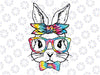 Cute Bunny Face Tie Dye Glasses Headband Happy Easter Day Png, Happy Easter Day Png, Heart Glasses, Bunny Face Png, Easter Bunny, Instant Download