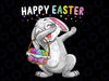 Happy Easter Day Dabbing Rabbit Cute Bunny Egg Hunt Dab Png, Dabbing Bunny Easter, Eggs Dab Easter Day Png, Digital Download