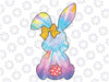 Cute Bunny Rabbit Tie Dye Bow Tie Easter Day Png, Tie Dye Easter Bunny Rabbit Cute Easter Day Png, Digital Download