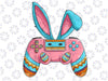 Happy Easter Day Bunny Egg Funny Png, Video Game Controller Bunny Png, Happy Easter Gamer Png, Digital Download