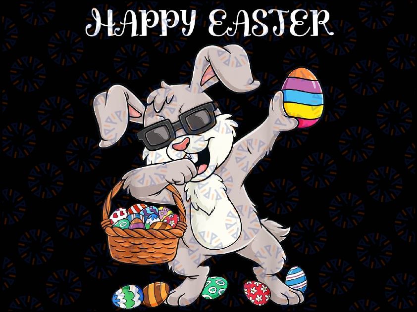 Happy Easter Day Dabbing Rabbit Eggs Png, Dabbing Bunny Easter Png, Eggs Dab Easter Day, Digital download