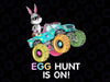 Dabbing Bunny Happy Easter Monster Truck Lovers Png, Easter Truck Png, Easter Bunny Dabbing Png, Egg Hunt Is On Png, Digital Download