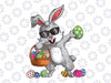 Dabbing Rabbit Easter Day Eggs Png, Dabbing Bunny Easter Png, Eggs Dab Easter Day Png, Easter Day, Digital Download