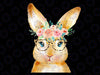 Cute Bunny Leopard Sunglasses Flowers Png, Cute Leopard Bunny Png, Cute Bunny Png, Easter Day, Digital Download