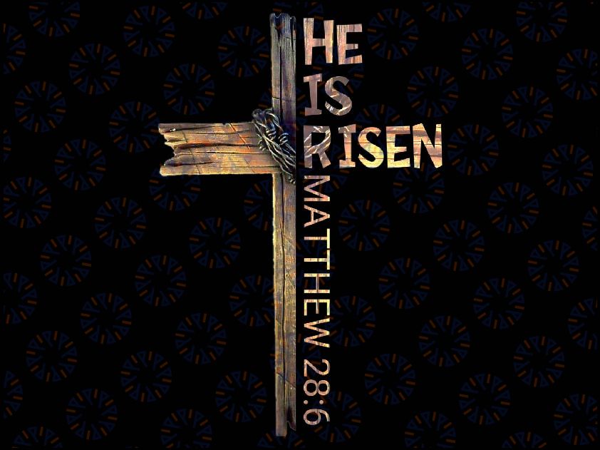 Easter Christian He Is Risen Sun Resurrection Png, Christian Easter Png, Easter Day, Digital Download