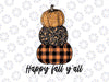 Happy Fall Y'all, Leopard Pumpkin, Fall Png Designs, Fall Sign, Autumn Png Printing, Digital Download