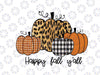 Happy Fall Y'all Sublimation Designs Downloads , Leopard Print Pumpkin Designs, Fall Sign, Autumn Png Printing