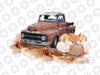 Truck With Pumpkins, Autumn Sublimation, Autumn Leaves, Sublimation Design, Fall Truck,  Fall Sign, Autumn Png Printing, Digital Download