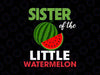 Sister Of The Little Watermelon Svg, Family Svg, Watermelon Svg, Melon Mommy, Melon Baby