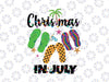 Christmas In July SVG, Summer Vacation svg, Flip Flop svg, Funny July Party svg, Digital Download Cut Files for Cricut