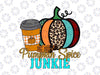 Pumpkin Spice Junkie Png, Fall Vibes, Pumpkin, Weather Sweater, Harvest, Sublimation Design Downloads