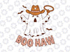 Boo Haw Svg, Halloween Svg, Funny Halloween Shirt Svg, Cowboy Ghost Svg, Western Ghost Svg, Cowboy Hat Svg